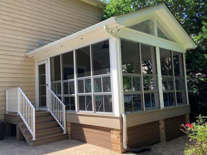 BNW Builders Screened Porch Addition; Richmond VA