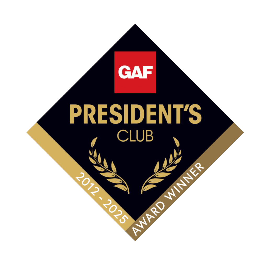 BNW Builders has received the GAF President's Club 2012-2025